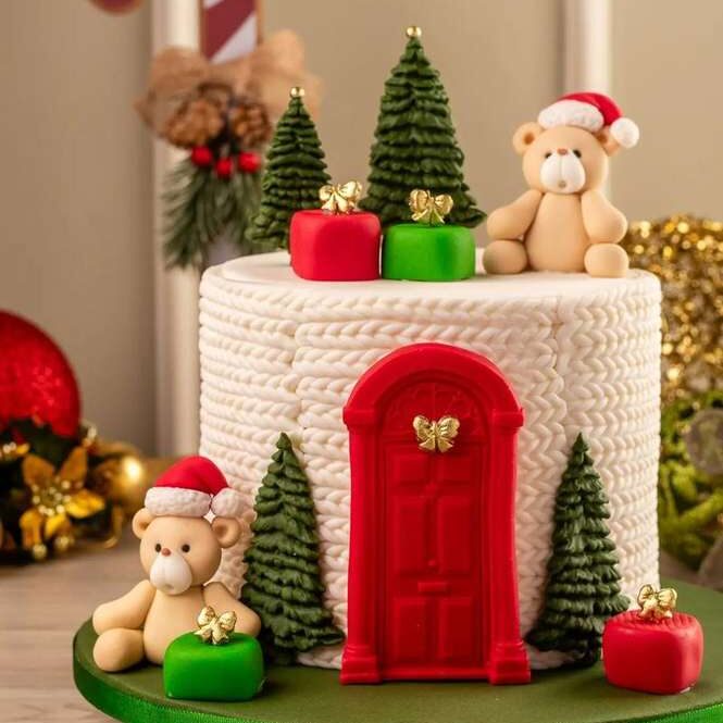 Bolo Ursinhos de Natal