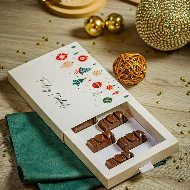 Mini Papai Noel Recheado Biscoff