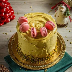 Bolo Pistache & Framboesa Gourmet