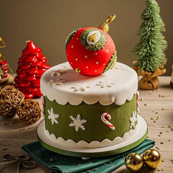 Bolo Bola de Natal